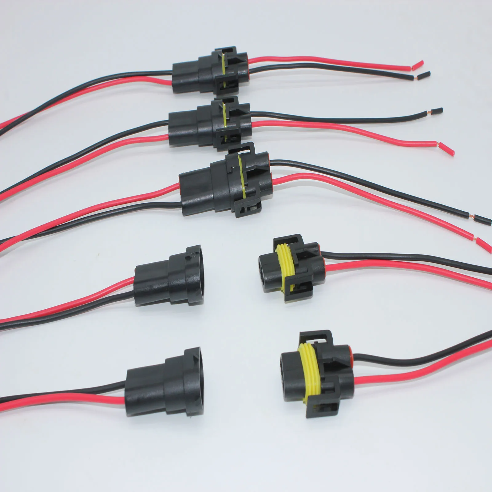 10 шт. для H8 H9 H11 жгут проводов гнездовой и мужской адаптер автомобильных фар