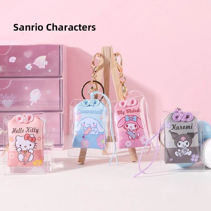 

Kawaii Sanriod Series Hello Kitty Kuromi Cinnamorol My Melody Royal Health and Safety Amulet Decorative Pendant Cartoon Cute