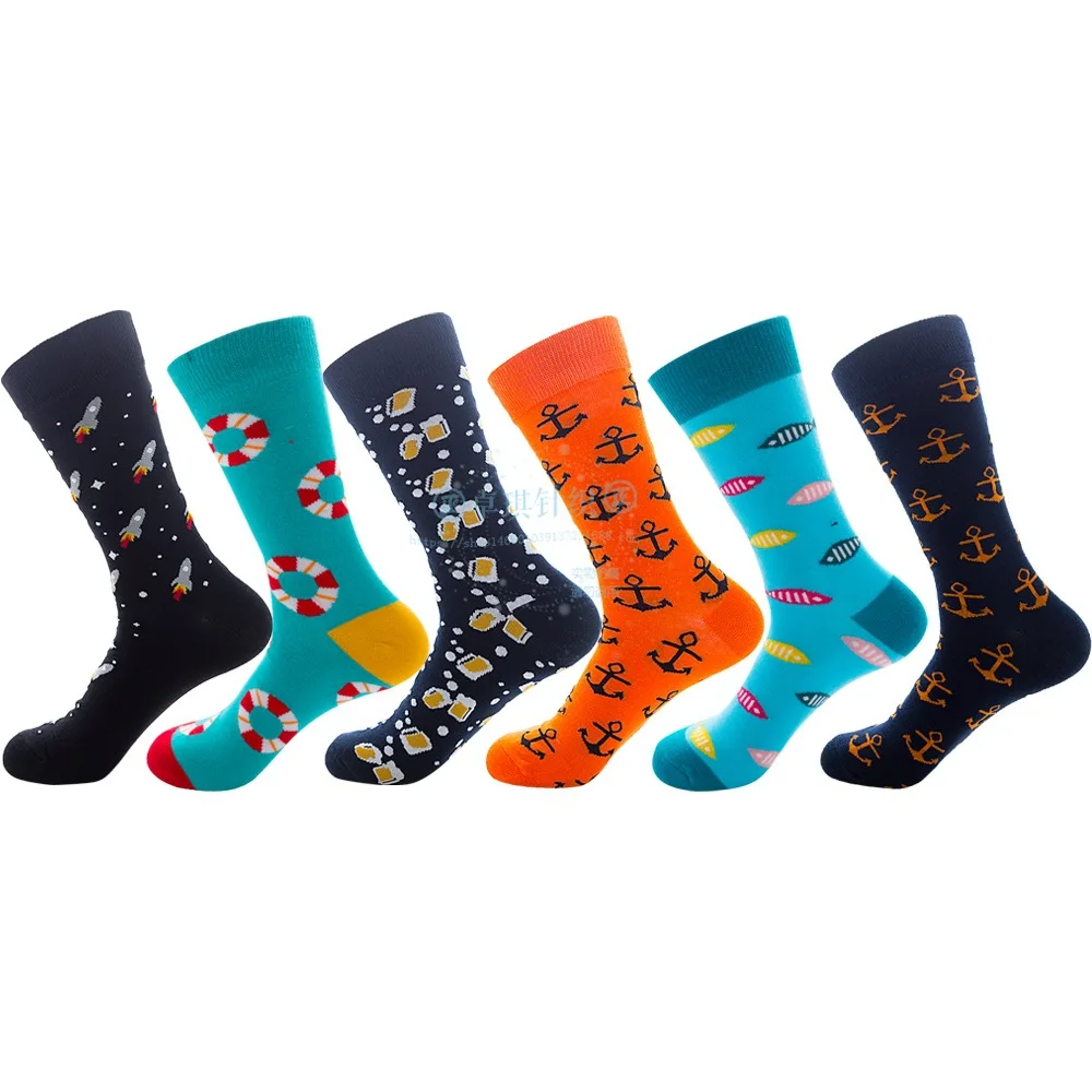 

Anchor Socks Woman Plus Size Beer Printed Socks Foundation Thigh High Socks Unisex Lifebuoy Cute Socks Spring Autumn Stockings