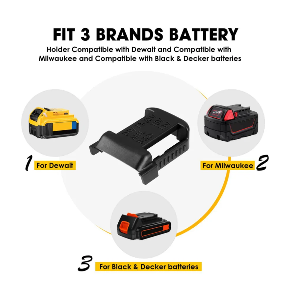6 шт. держатели для батарей DeWalt Black &amp Decker 18 в 20
