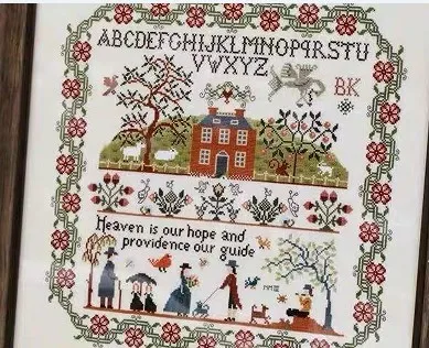 Набор для вышивки крестом XIUSPRING Рождественская деревня