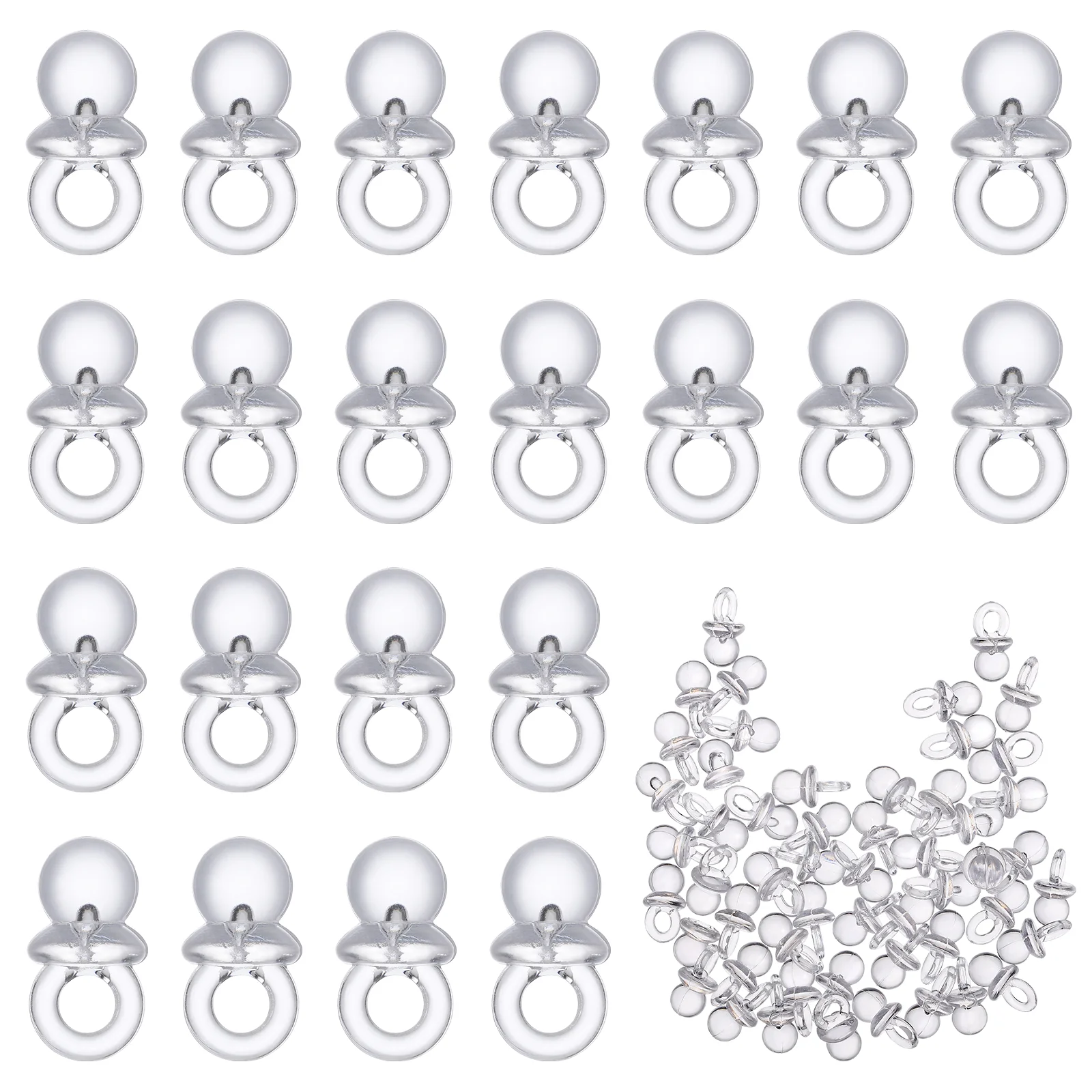 

Baby Shower Pacifier Little Newborn Decor Birth Parties Baptism Pendants Hanging Favor Party Decorationplastic Cutie Pacifiers