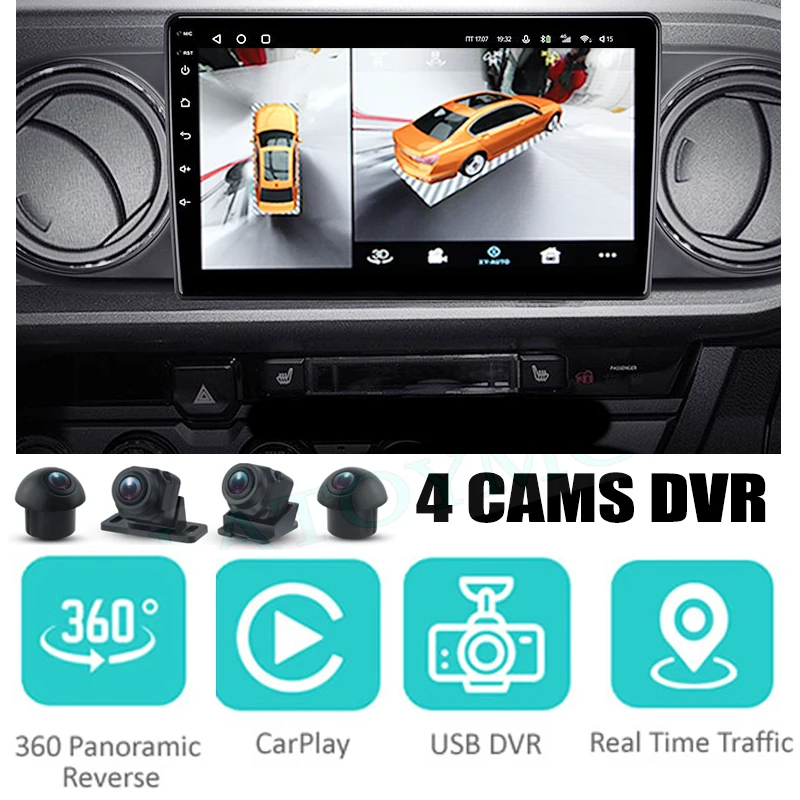 For TOYOTA Tacoma N300 2015~2021 Car Audio Navigation Stereo Carplay DVR 360 Birdview Around 4G Android System For TOYOTA Tacoma N300 2015~2021 Car Audio Navigation Stereo Carplay DVR 360 Birdview Around 4G Android System