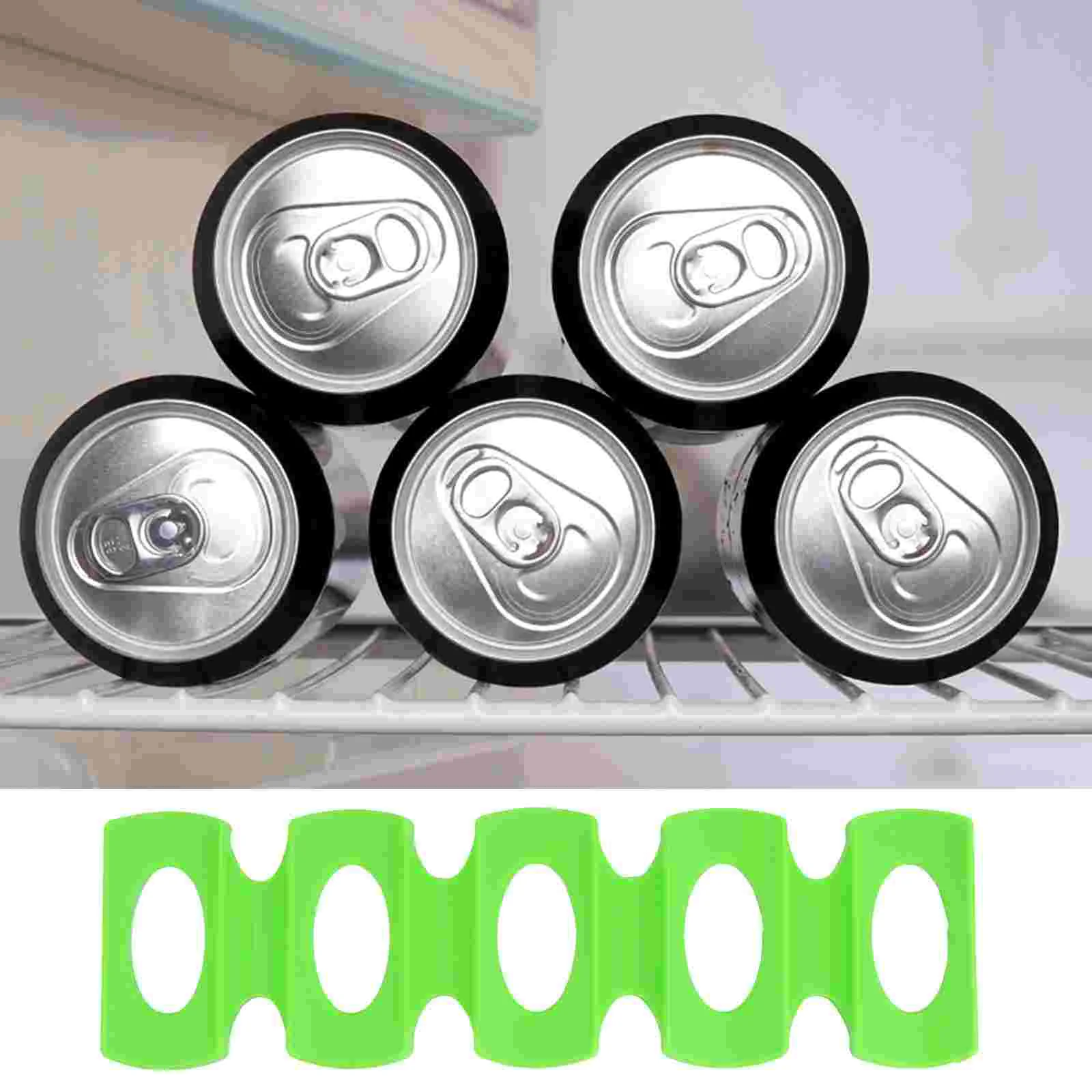 

Can Bottle Organizer Soda Stackingrefrigerator Holder Stacker Silicone Mat Rack Water Beverage Foldable Beer