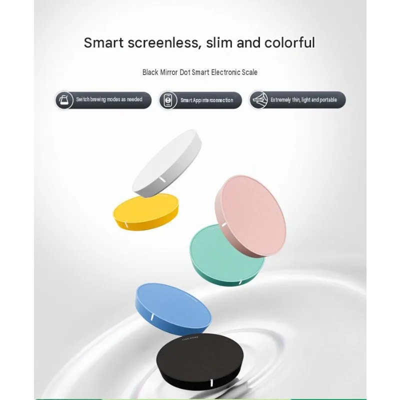 Фото TIMEMORE BLACKMIRROR Dot Coffee Электронные весы для ручного заваривания кофе, Bluetooth, безэкранное подключение к умному приложению, новинка №2