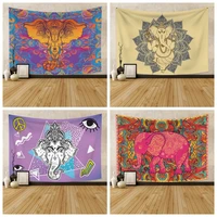 bohemian elephant tapestry mandala boho vintage wall hanging indian hippie art home decoration for bedroom living room curtain