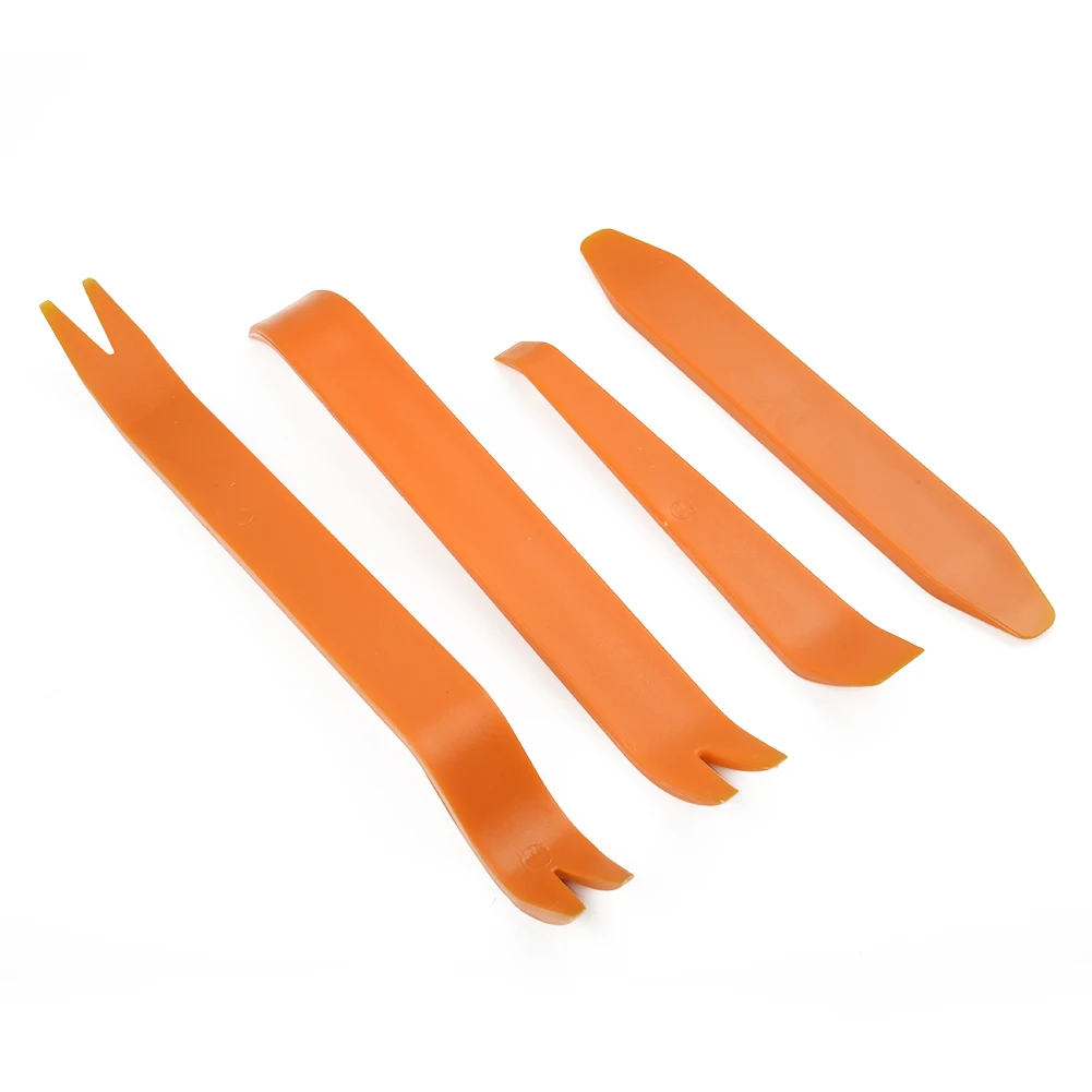 

4Pcs Car Repair Tool Kit Audio Disassembly Tool Pry Bar Door Panel Removal Interior Clip Rocker Crowbar Hand Tools