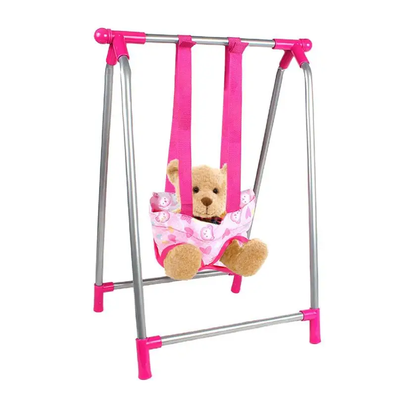 

Stroller For Dolls Newborn Doll Stroller Set Lightweight Doll Stroller Playset Doll Nursery Role Play Playset Swing Crib Toy For