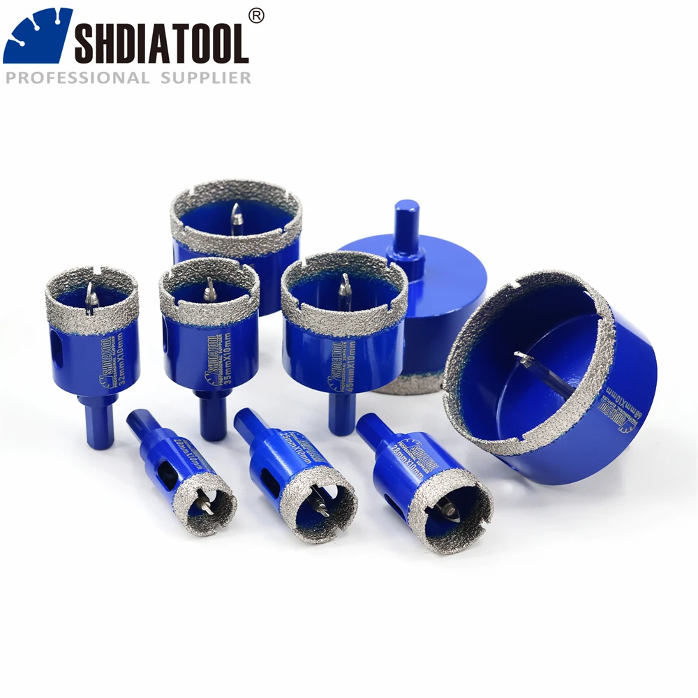 SHDIATOOL Диаметр 20-68 мм Алмазное сверло Корончатое сверло 1 шт. Открывалка для мрамора с пилотной насадкой Сверло для каменной кладки, бетона, керамической плитки