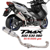 full system exhaust escape muffler pipe for yamaha t max t max 500 530 560 tmax530 tmax560 2016 2017 2018 2019 2020 motorcycle