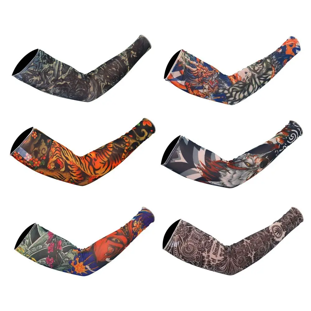 

Warmer Running Basketball UV Protection Summer Cooling Flower Arm Sleeves Tattoo Arm Sleeves Sun Protection Arm Cover
