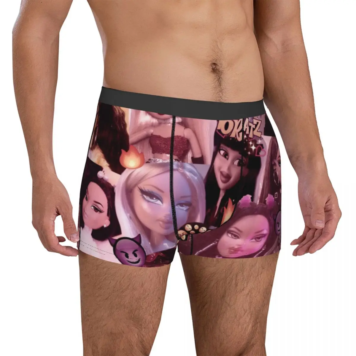 

Bratz Underwear makeup angel style feminsim fashion Design Boxer Shorts Trenky Man Underpants Cute Shorts Briefs Gift Idea