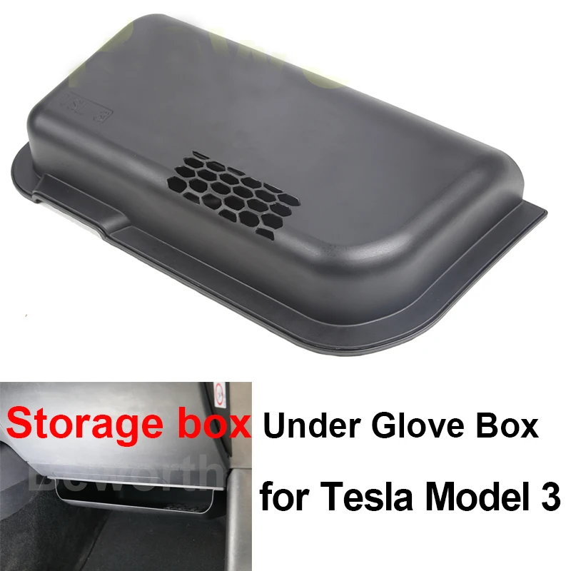 

Storage Box Under the Glove Box for Tesla Model 3 2021 2022 Co-Pilot Storage Organizer for Tesla Model3 Modified Car Accessories