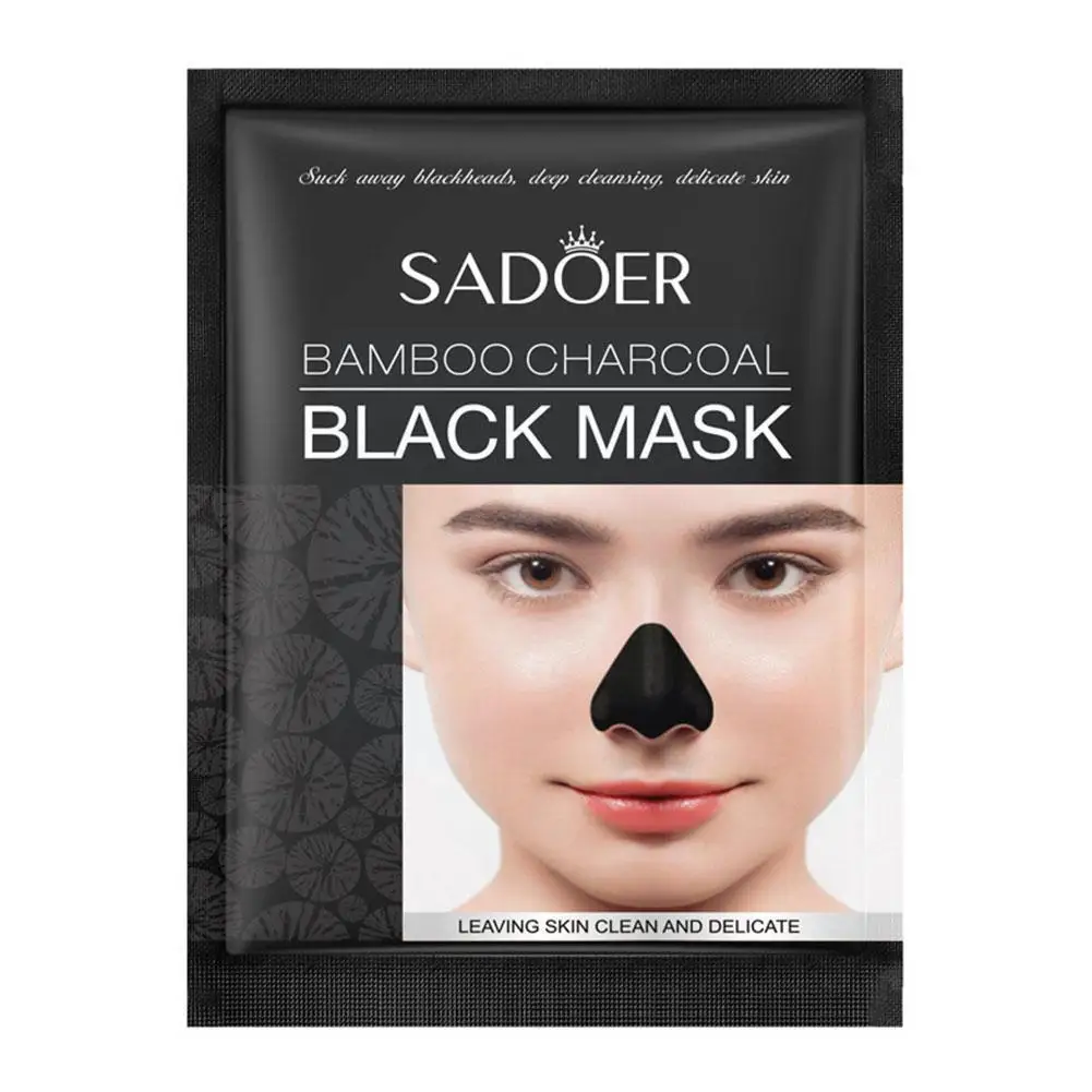 

SADOER Bamboo Charcoal Remove Blackhead Nasal Mask T-zone Support Care Cleaning Dropshipping 1pc Sticker Y0H2