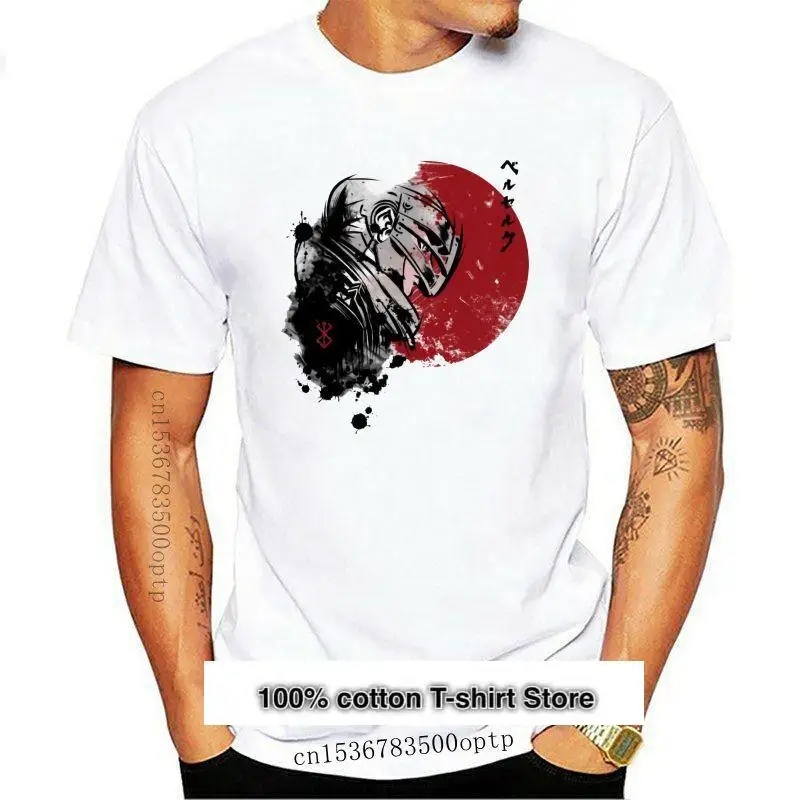 

Camiseta de Anime Guts BERSERK para hombre, Camiseta de cuello redondo con gráfico personalizado de verano, nueva