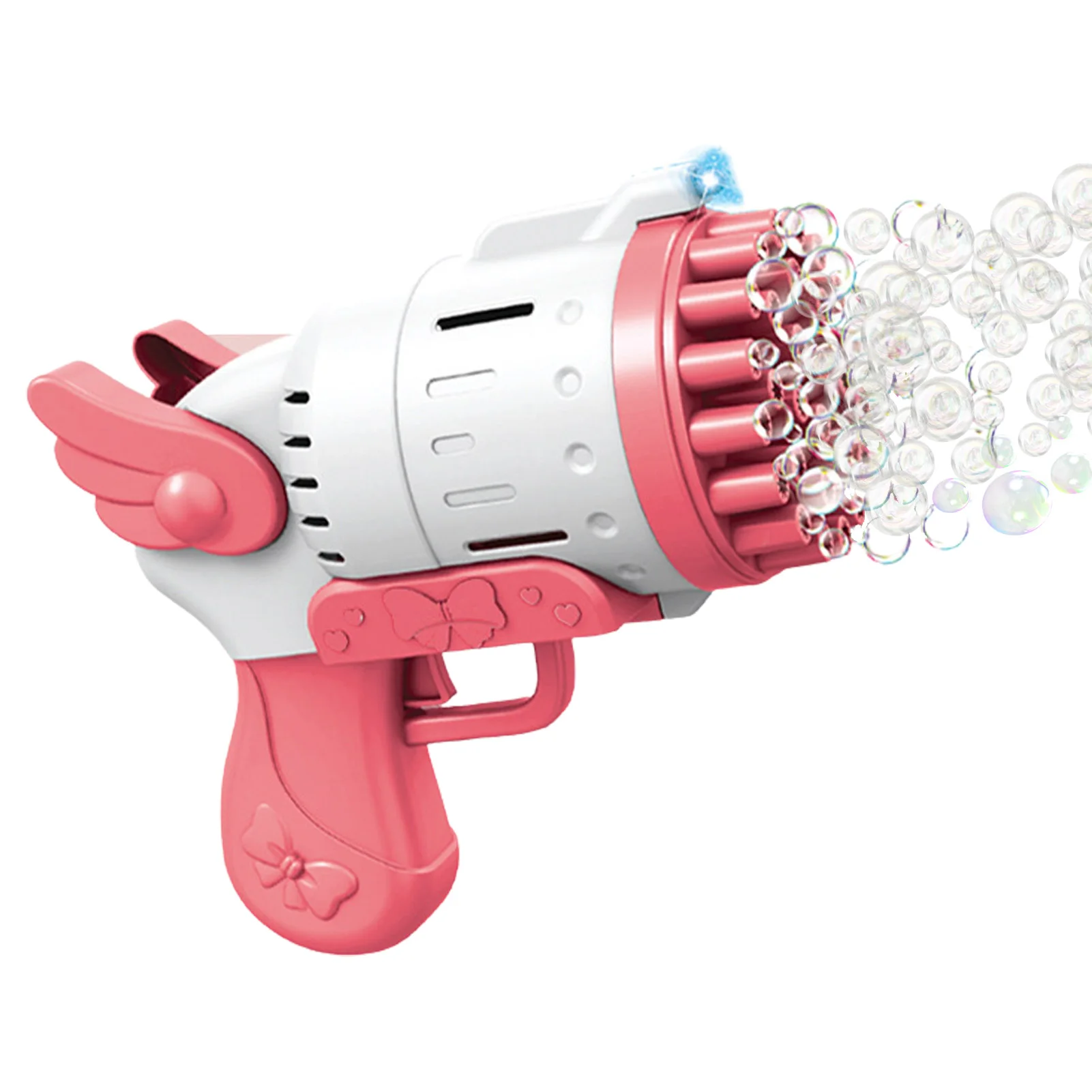 

Rocket Launcher Bubble Maker Angel Wings Bubble Maker With Light Automatic Bubble Machine Toy 3-10 Years Old Boy And Girl