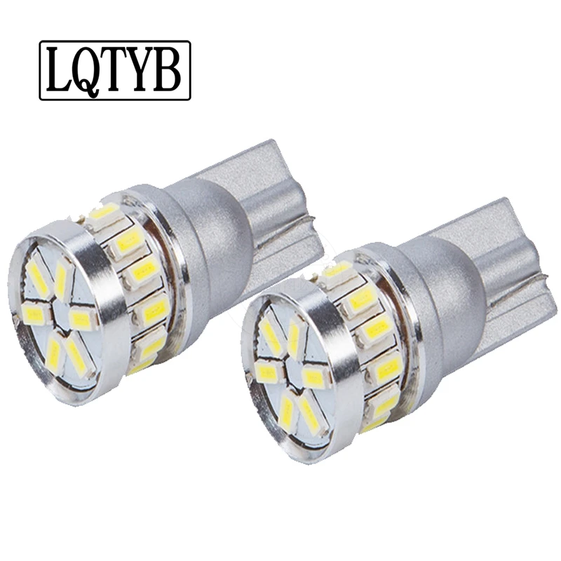 

2 шт., Автомобильные светодиодные ламсветильник T10 3014 18SMD