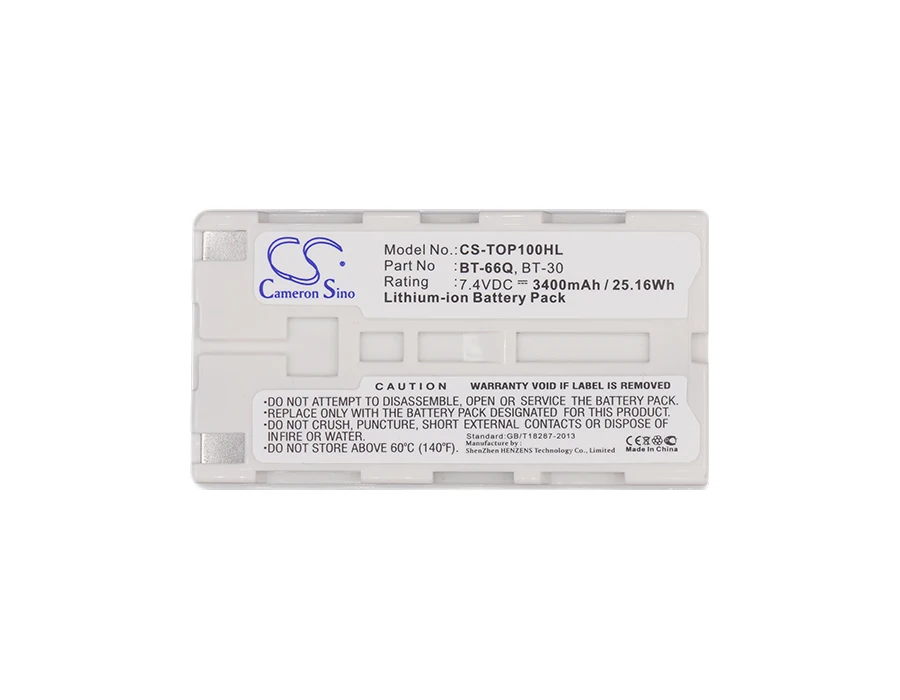 Кэмерон китайско 3400mA Батарея для Topcon FC100 FC 100 120 200 FC2000 2200 2500 BT 30 62Q BT65Q BT66Q 66Q|Цифровые