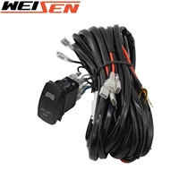3 LEAD 3m Wiring Harness "LED Light Bar" Rocker Switch 12A 40A Universial For Chevrolet Dodge Ford F-150 Toyota RAV4