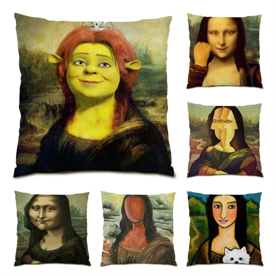 

Decoration Home Decor Velvet Sofa Decorative Pillow Cases Vintage Soft Funny Figure 45x45 Cushions Covers Polyester Linen E0468