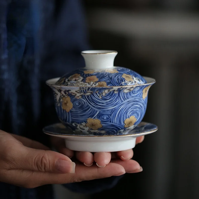 

Fashion China Exquisite Color Enamel Gaiwan Handpainted Ceramic Tea Tureen Kung Fu Tea Set Chinaware Chinese Tea Service