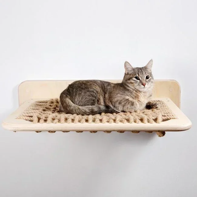 Товары для домашних животных деревянная настенная подвесная кровать Bobcat мебель