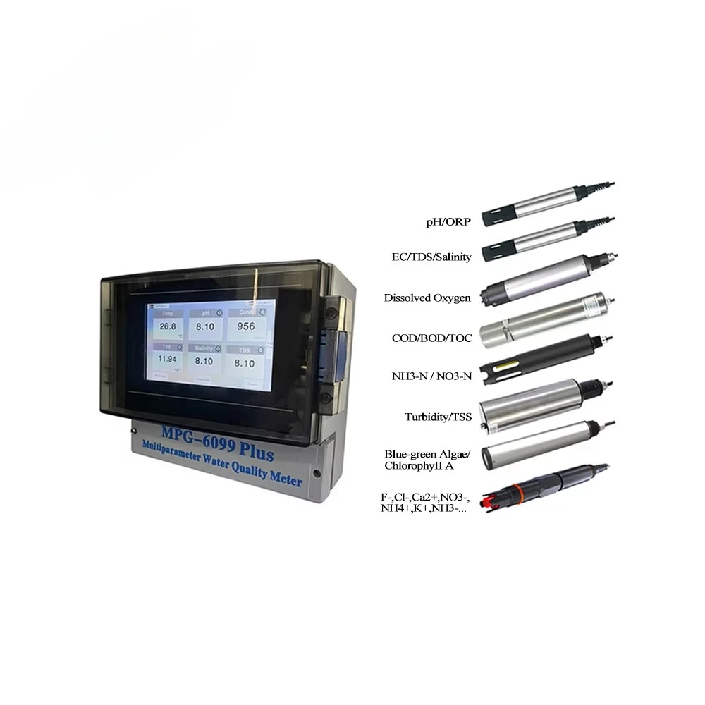 Фото Многопараметрический IoT-анализатор MPG-6099Plus 7-в-1 для измерения pH, EC, TDS, COD, TSS в воде, с интерфейсом RS485, онлайн-цена №1