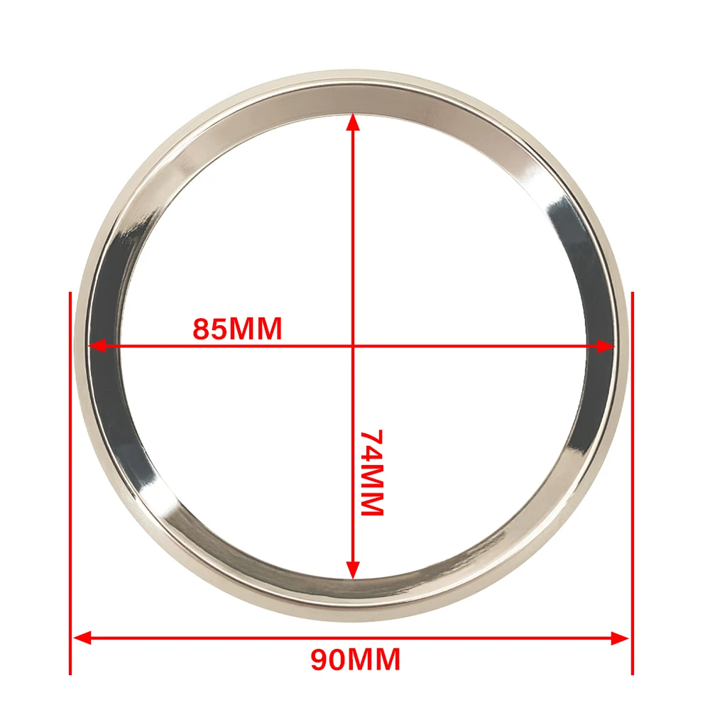 

ELING Silver or Black Stainless Steel Bezel for Universal 52mm 85mm Car Motorcycle Gauge Meter