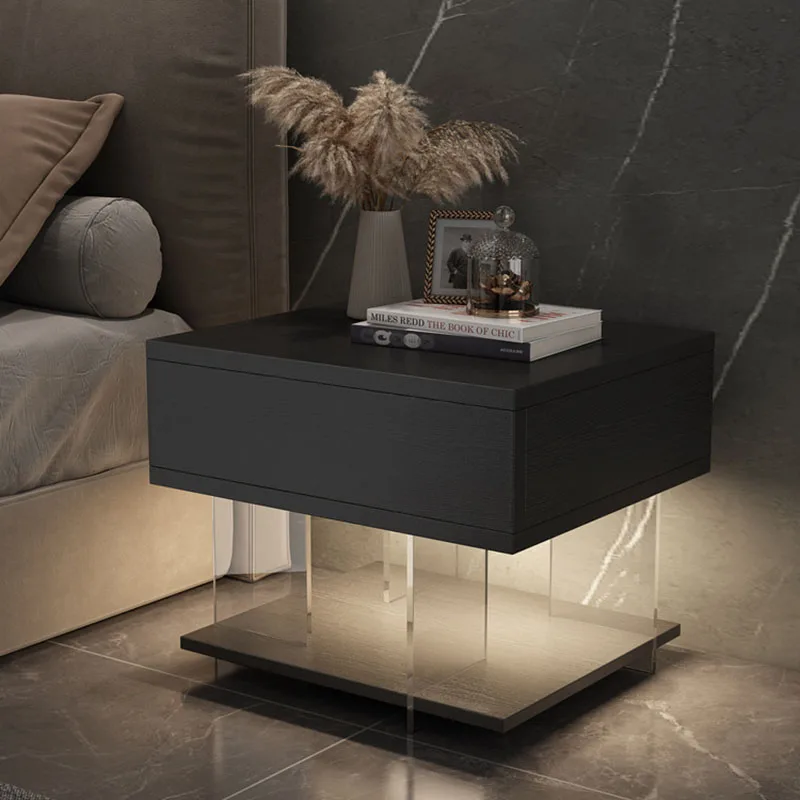 

Console Bedside Cabinet Nightstands Mobile Nordic Desk Coffee Bedroom Bases Nightstands Modern Mesa De Noche Home Furniture