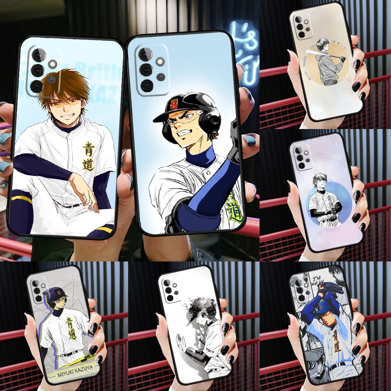 Чехол Miyuki Kazuya Diamond no Ace для Samsung Galaxy A54 A34 A24 A14 A73 A53 A33 A23 A13 A52 A32 A22 A12 A51 A71, чехол