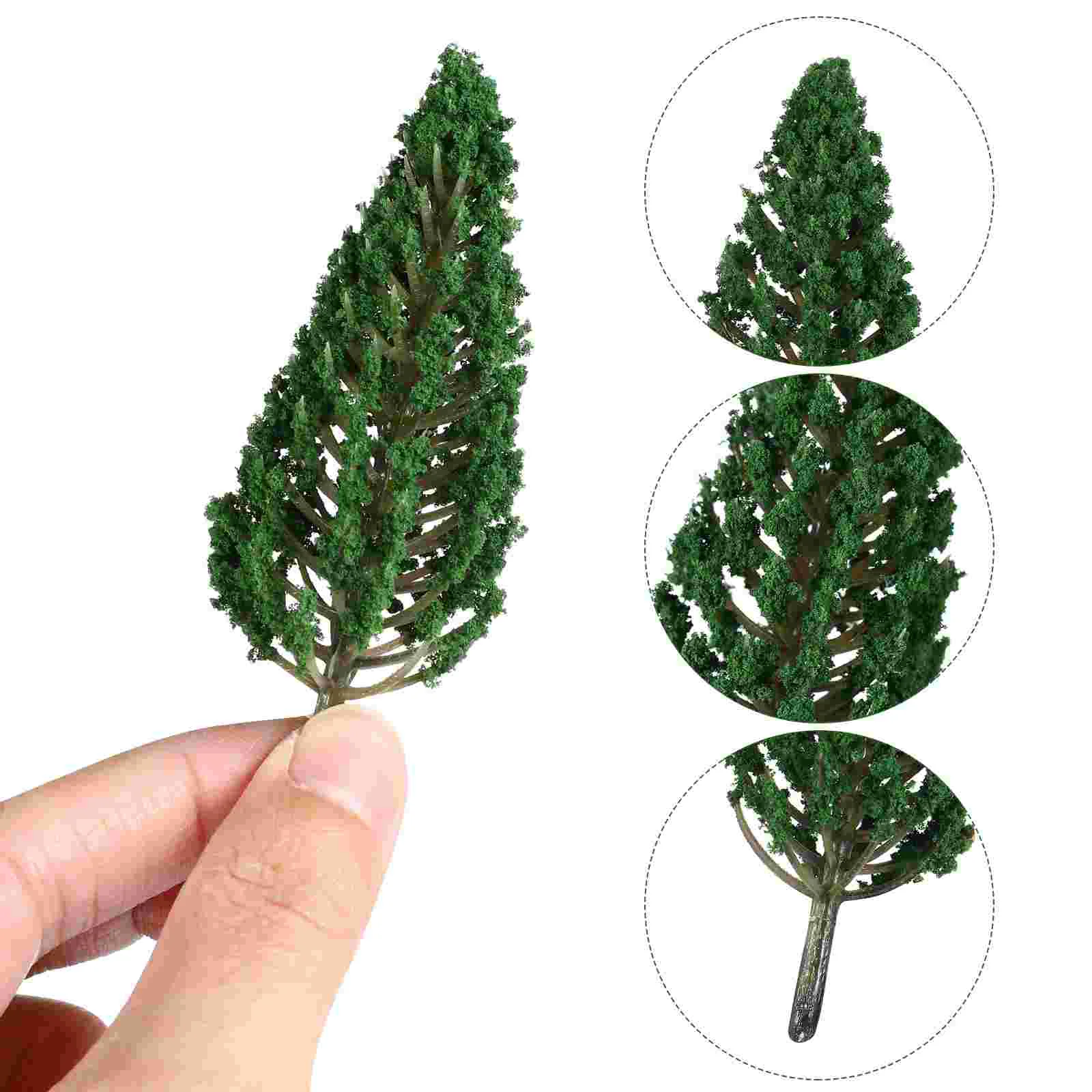 24 шт. маленькие деревья реалистичные модели искусственные мини-деревья песочный