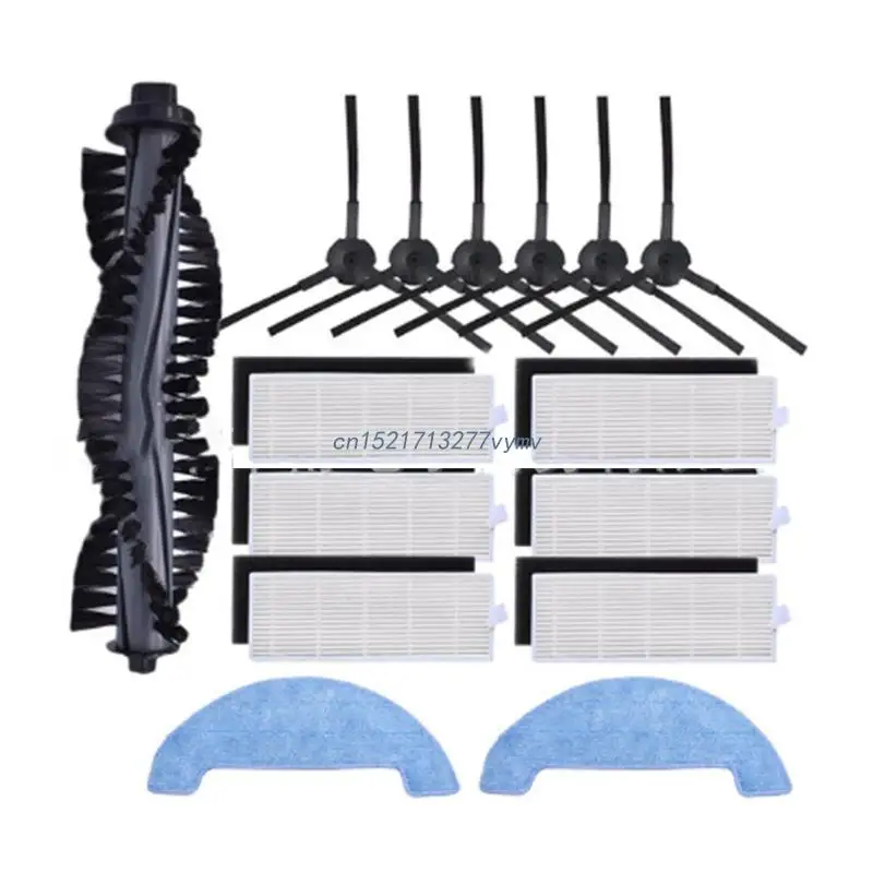 

Sweeping Robot Parts Set Vacuum Cleaner Filter Net Sweeper Side Brush Roller Brush Mopping Pads for ILIFE A4S