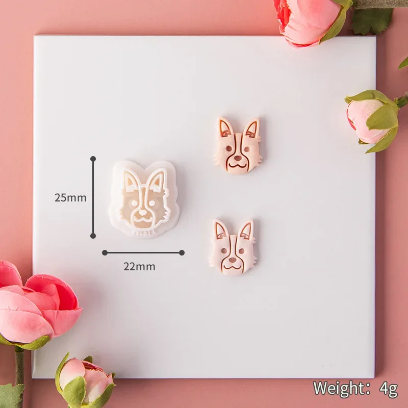 Сделай Сам животные серьги резаки для глины мультяшная собака серия мягкая