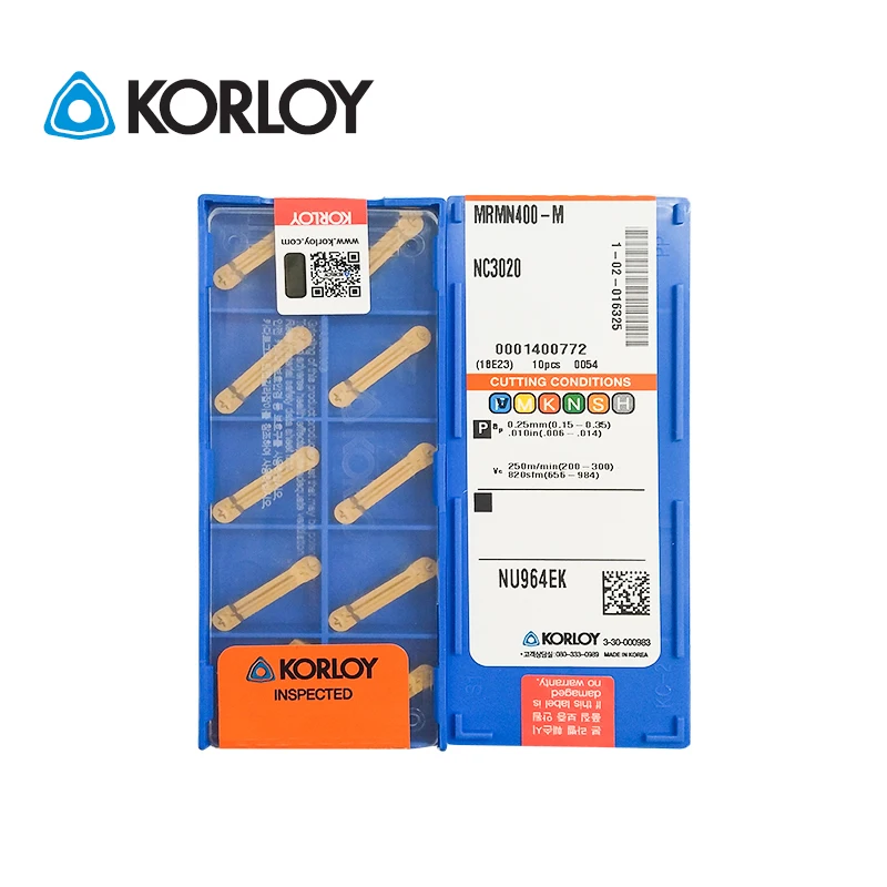 10 шт. KORLOY 100% оригинальные MRMN400-M NC3020 NC3030 NC3120 PC6510 PC9030 карбидные вставки MGT с