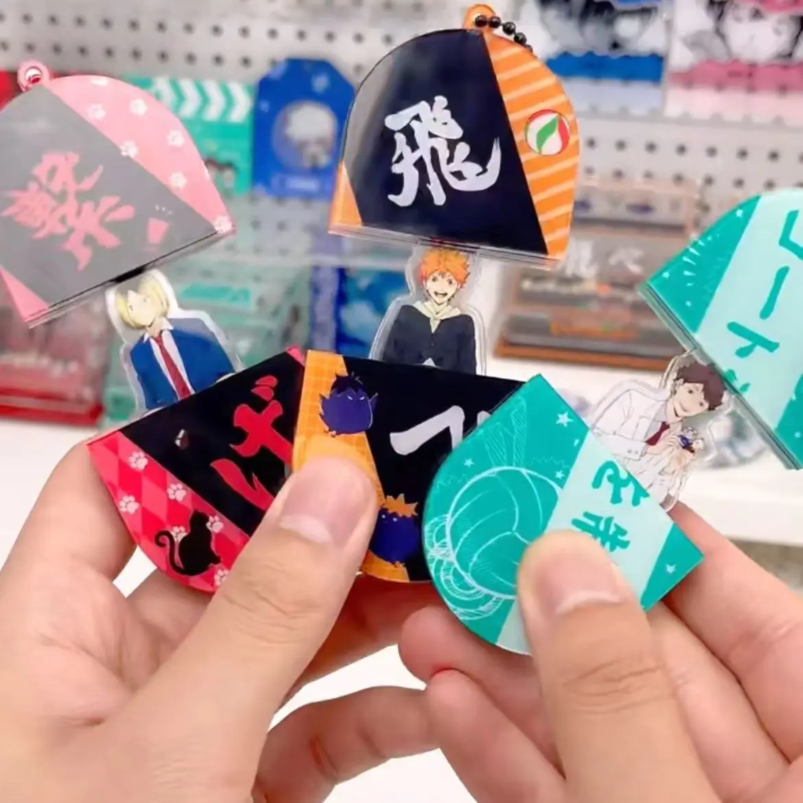 Аниме Haikyuu! Shoyo Hinata Oikawa Tooru Kozume Kenma Косплей Потяните брелок акриловое украшение