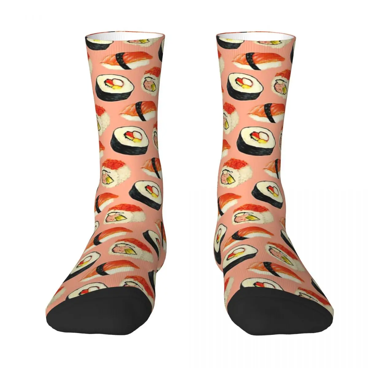 Sushi Pattern - Pink Adult Socks,Unisex socks,men Socks women Socks
