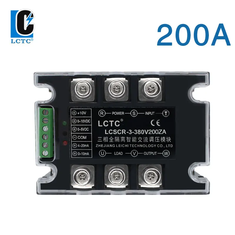 

Модуль регулятора напряжения LCTC 380 В, трехфазное твердотельное реле 25A 40A 60A 100A 150A 200A SSR, полностью изолированное интеллектуальное реле переменного тока