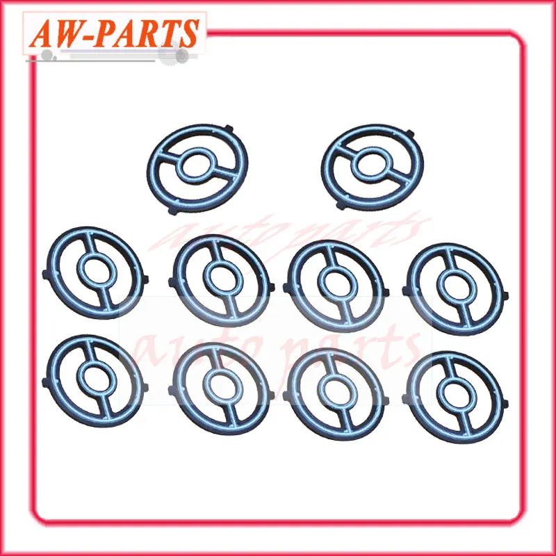 

10 шт., уплотнительная прокладка масляного радиатора двигателя 1S7Z6A642AAA для ford Mondeo 2.0L LF0214700 Mazda 3 5 SPEED 6 CX7 2.0L 2.3L 2