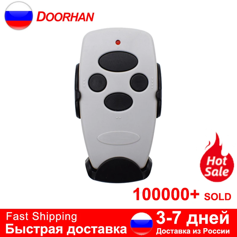 

1 Pcs Transmitter 4 Handsender 433Mhz 4- Kanal Rolling Code 433MHz Garage Remote Control Key Fob For Gates and Barriers