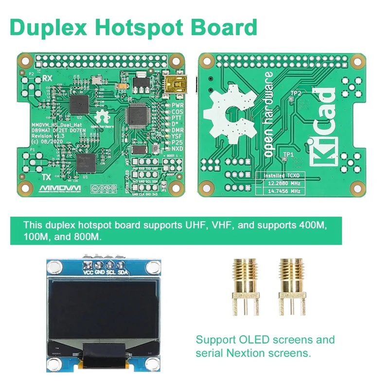 Дуплексная плата точки доступа MMDVM с поддержкой OLED-экрана DMR P25 D Star релейный