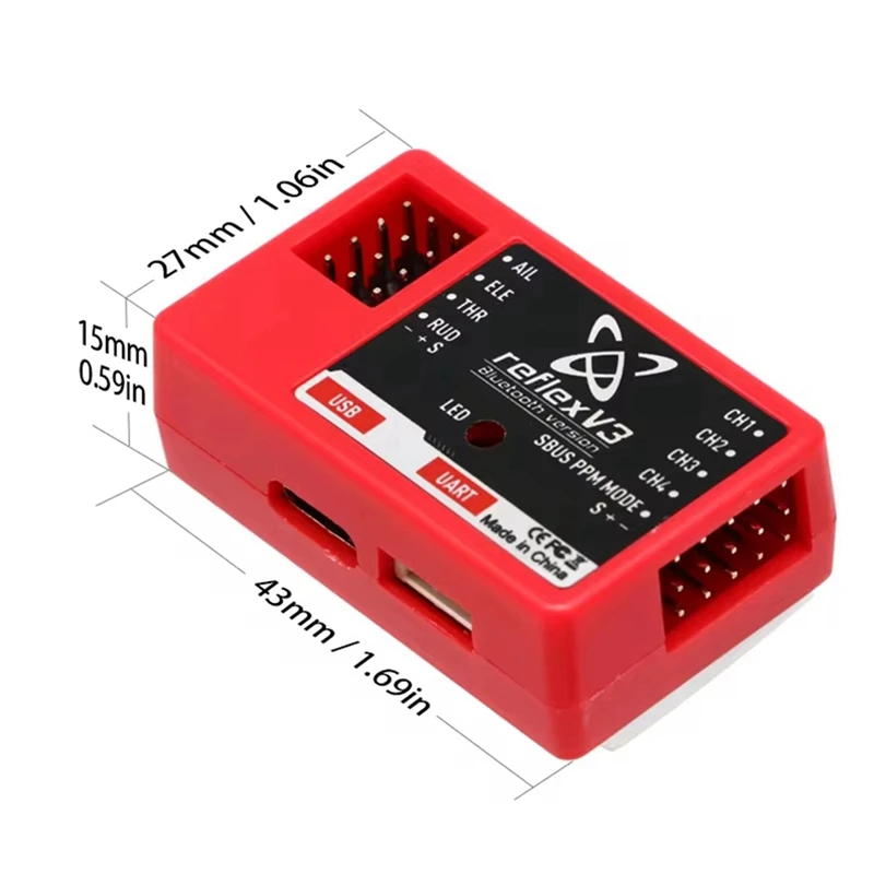 Для FMS Reflex V3 контроллер полета гироскоп стабилизатор радиоуправляемый самолет