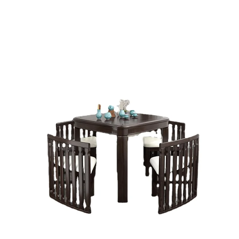 

Wyj Small Apartment Modern New Chinese Style Dining Tables and Chairs Set