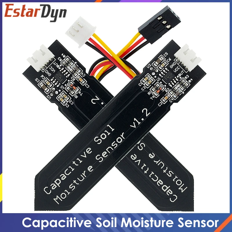 

Capacitive soil moisture sensor module Corrosion Resistant wide voltage wire Analog Capacitive Soil Moisture Sensor V1.2