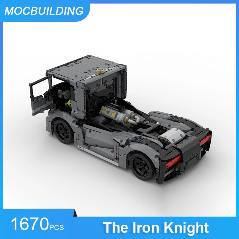 Строительные блоки MOC Железный рыцарь гоночный грузовик строительные