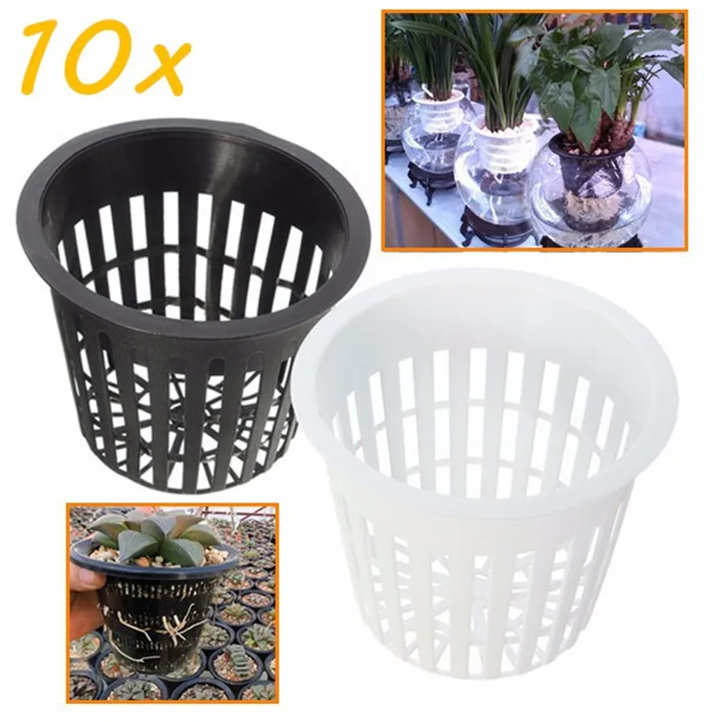 

1pc 83x66mm Heavy Duty Hydroponic Mesh Pot Net Cup Basket Hydroponic Aeroponic Vegetable Plant Soilless Cultivation Basket