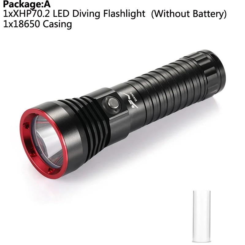 

Ekaiou M70 Подводный фонарик XHP70 белый/желтый