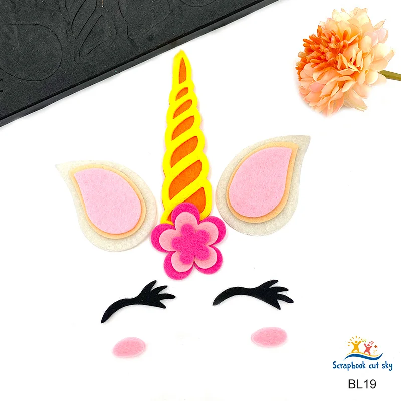 

DIY cutting die for unicorn hair accessories is suitable for common general machines in the market