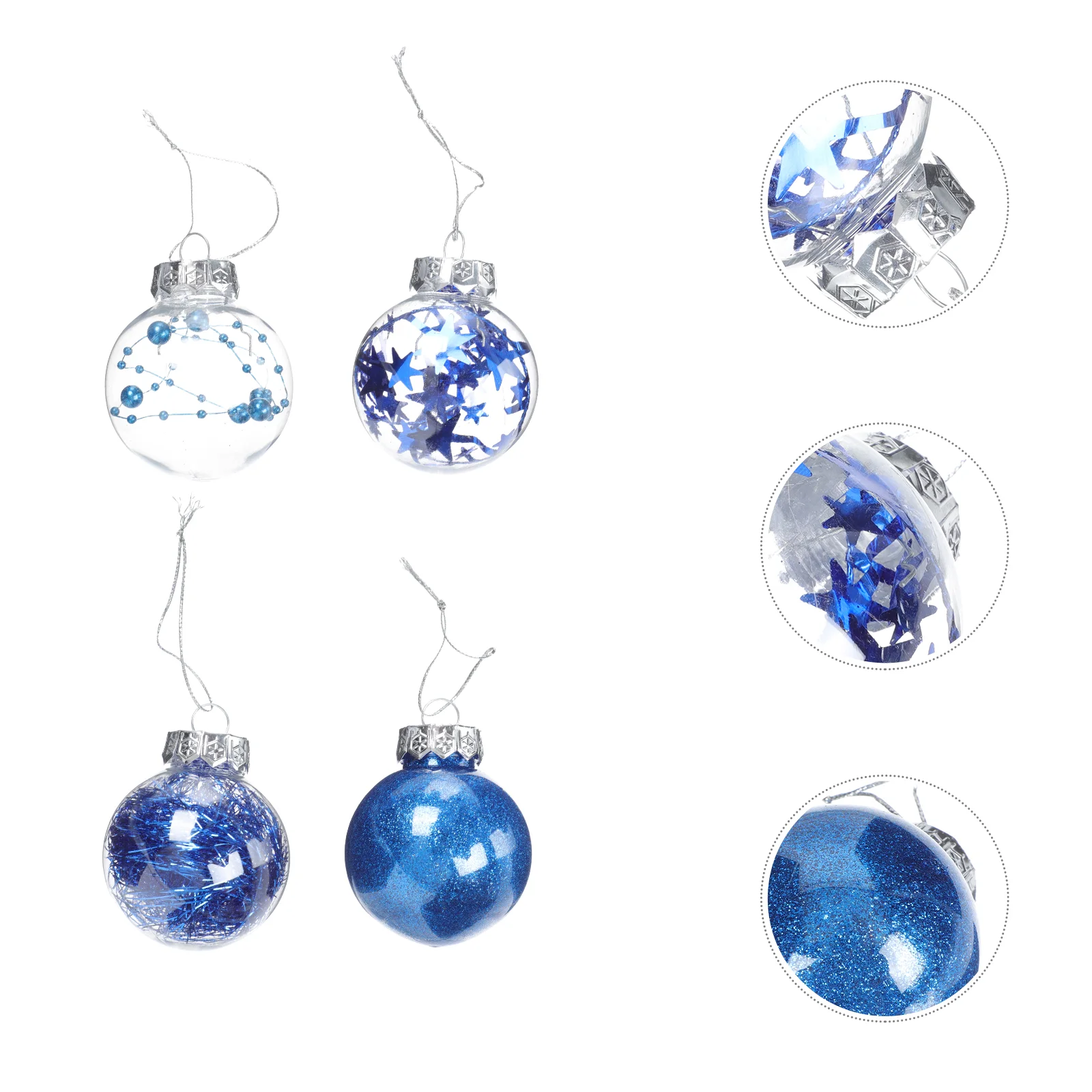 

24Pcs Christmas Decorative Pendants Christmas Balls Xmas Tree Pendants