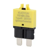 kuoyuh dc 28v atc low profile automatic reset blade fuse circuit breaker for waterproof blade fuse holder