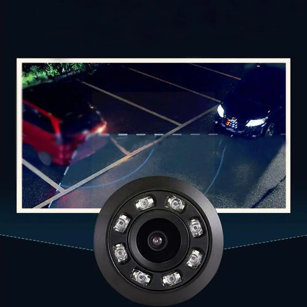 

Автомобильная камера заднего вида, 8 светодиодный, ночное видение, автомобильный водонепроницаемый монитор, угол обзора 170 градусов, парков...